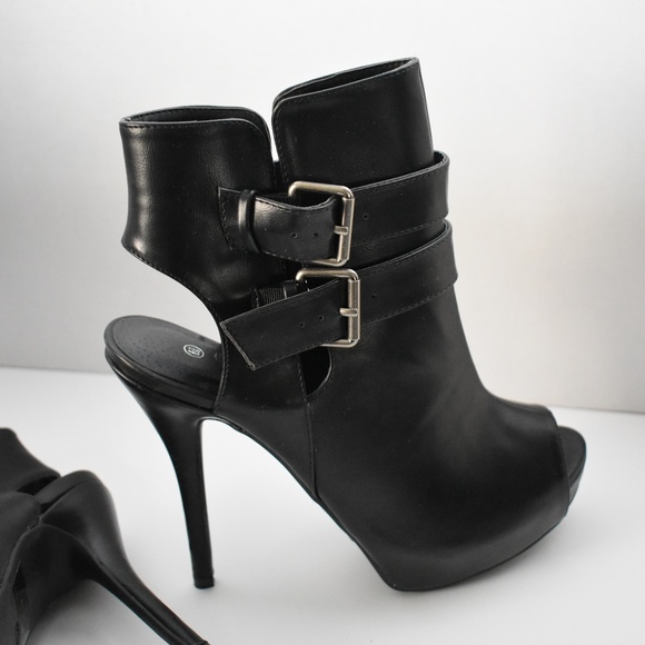 Peep toe booties - Picture 4 of 4